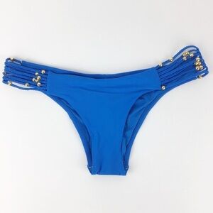 Pilyq Bali Blue Braided Santa Clara Bikini | M